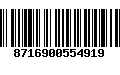 Código de Barras 8716900554919