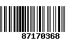 Código de Barras 87170368