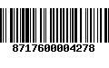 Código de Barras 8717600004278