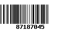 Código de Barras 87187045