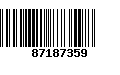 Código de Barras 87187359