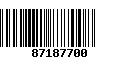 Código de Barras 87187700