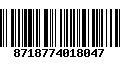 Código de Barras 8718774018047