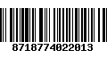 Código de Barras 8718774022013