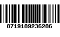 Código de Barras 8719189236286