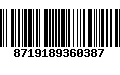 Código de Barras 8719189360387