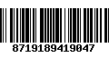 Código de Barras 8719189419047