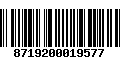 Código de Barras 8719200019577