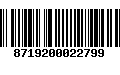 Código de Barras 8719200022799