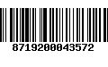 Código de Barras 8719200043572