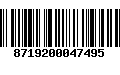 Código de Barras 8719200047495