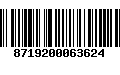 Código de Barras 8719200063624