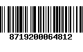 Código de Barras 8719200064812