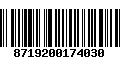 Código de Barras 8719200174030