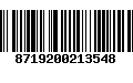 Código de Barras 8719200213548