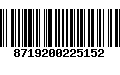 Código de Barras 8719200225152