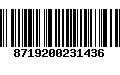 Código de Barras 8719200231436