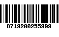 Código de Barras 8719200255999