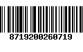 Código de Barras 8719200260719