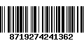 Código de Barras 8719274241362