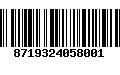 Código de Barras 8719324058001