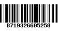 Código de Barras 8719326605258