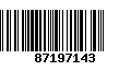 Código de Barras 87197143