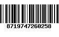 Código de Barras 8719747260258