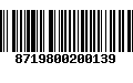 Código de Barras 8719800200139