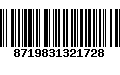 Código de Barras 8719831321728