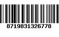 Código de Barras 8719831326778