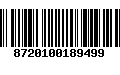 Código de Barras 8720100189499