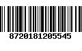 Código de Barras 8720181205545