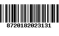 Código de Barras 8720182023131