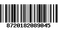 Código de Barras 8720182089045