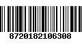 Código de Barras 8720182106308