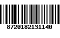 Código de Barras 8720182131140