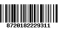 Código de Barras 8720182229311