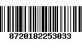 Código de Barras 8720182253033