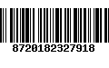 Código de Barras 8720182327918