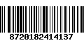 Código de Barras 8720182414137