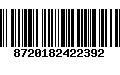 Código de Barras 8720182422392