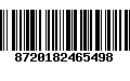 Código de Barras 8720182465498