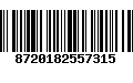 Código de Barras 8720182557315