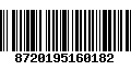 Código de Barras 8720195160182