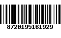 Código de Barras 8720195161929