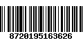 Código de Barras 8720195163626