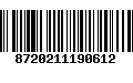 Código de Barras 8720211190612