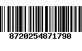 Código de Barras 8720254871790