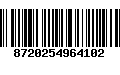 Código de Barras 8720254964102